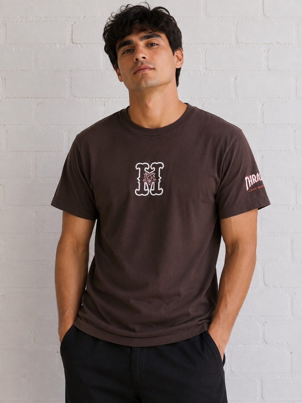 Thrasher Brown Graphic Tee - Men